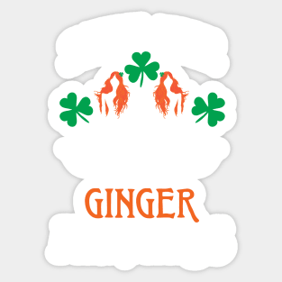 Save The Ginger Mermaids Redhead Mermaid Shamrock Art Sticker